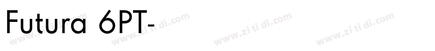 Futura 6PT字体转换
